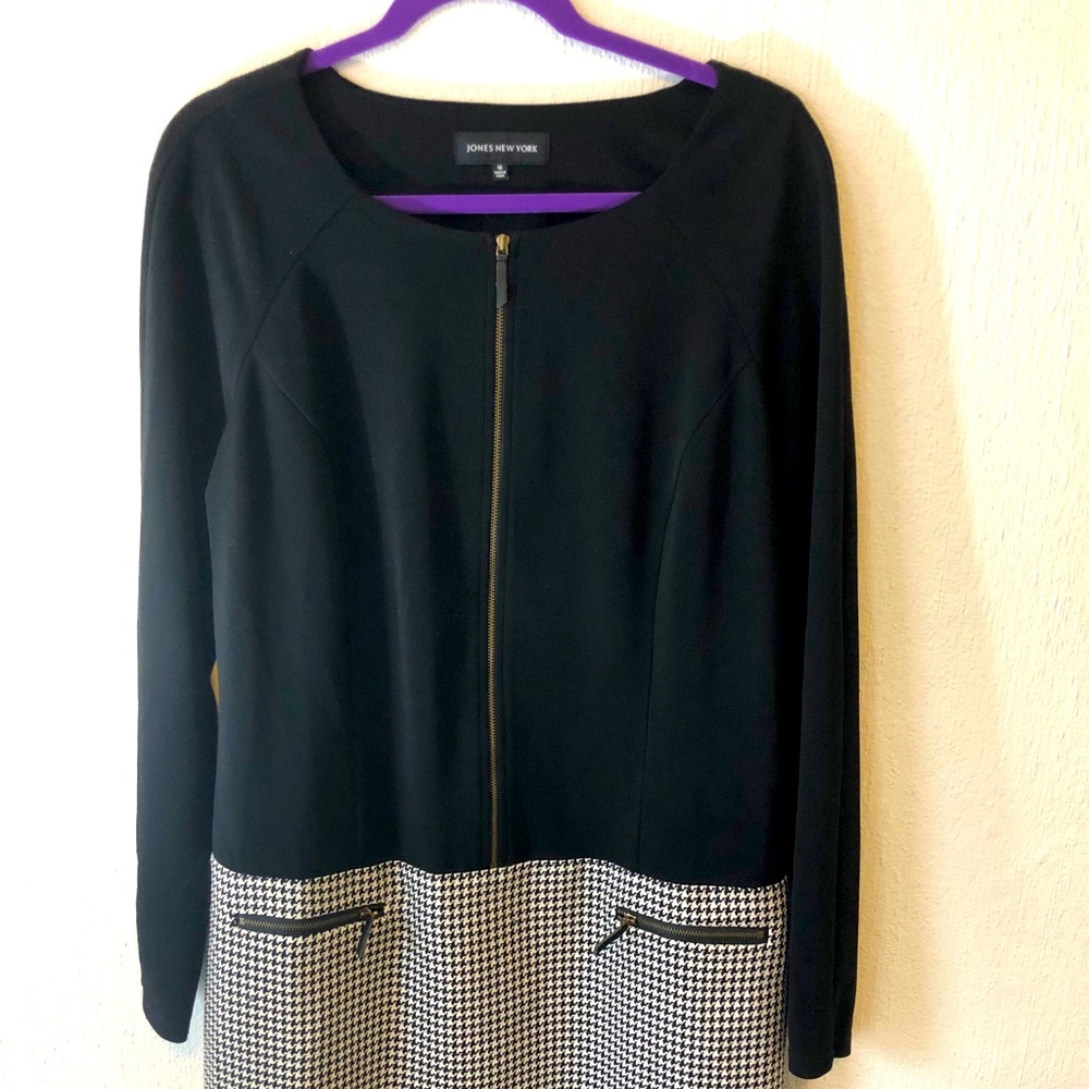 Jones New York Women’s dress, black and white, 16